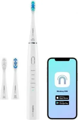 Obrázok produktu pre Niceboy ION Medium Náhradná hlavica pre čiernu zubnú kefku - 2 ks