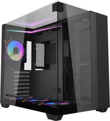 Zdjęcie produktu dla Obudowa PC Darkflash TH285 Czarna, Midi Tower ATX, 4x120mm A-RGB, Szkło Hartowane, Kompatybilność ATX/Micro ATX/Mini-ITX