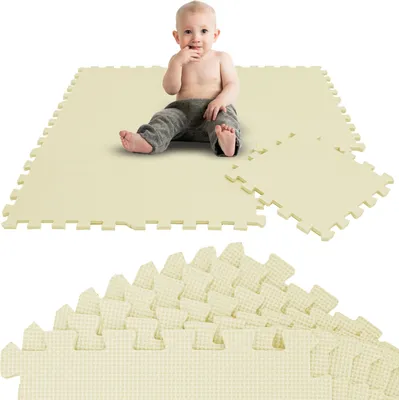 Produktbild von 9 Teile Baby Kinder Puzzlematte ab Null - 30x30 Puzzle Spielmatte Krabbelmatte