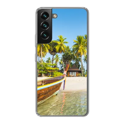 Produktbild von MuchoWow® Handyhülle Schutzhülle Hülle für Samsung Galaxy S22 Strand - Kajak - Sommer Silikon Softcase Handy Hülle - Mobiltelefonhülle
