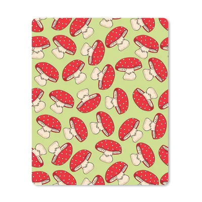 Produktbild von MuchoWow® Mauspad Mousepad Pilz - Rot - Muster 19x23 cm - Mousepads - Maus Mat - Pad - Mausunterlage - Mauspads - Spielen