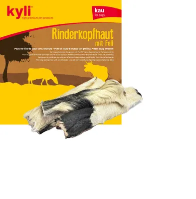 Produktbild von kyli Rinderkopfhaut mit Fell 250g