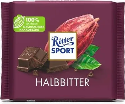 Image de Ritter Sport Noix Classe Miel Sel Amande Chocolat au lait 100g