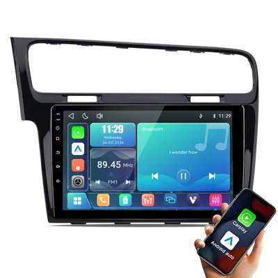 Image de Autoradio Junsun Linux pour VW Golf 7 2013–2017 – CarPlay sans fil & Android Auto, VI-LINK, sans mémoire interne, démarrage rapide