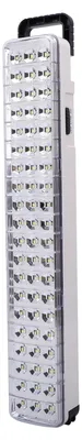 Produktbild von Wiederaufladbare LED-Notfallleuchte, Campingleuchte, 2 Helligkeitsstufen, Wandmontage, Handgerät, tragbar, für zu Hause, im Freien, Nachtmarkt, weiß, 60 LEDs