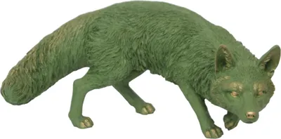 Produktbild von Figur Fuchs stehend, Polyresin 31 x 21 x 60 cm grün