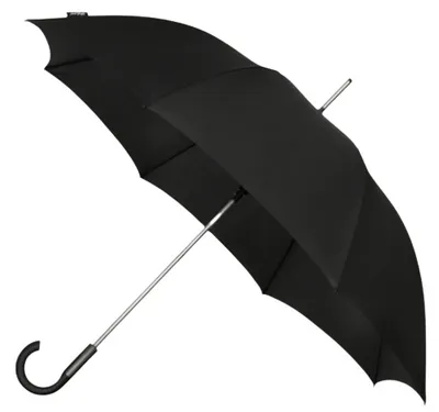Produktbild von IMPLIVA GP-57, Regenschirm, Rund, Schwarz, Fiberglas, Polyester, ABS