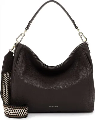 Image de SURI FREY sac à épaule sac à épaule bandoulière Cory Beutel Brown marron foncé