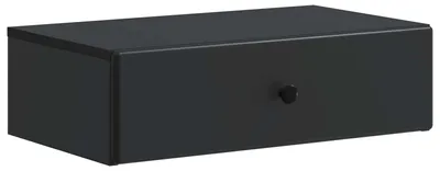 Zdjęcie produktu dla Stolik boczny montowany na ścianie Czarny 59 x 34,5 x 17 cm