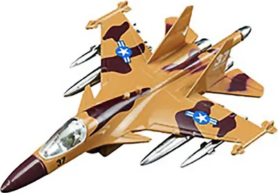 Produktbild von KAMPFFLUGZEUG mit Licht Sound Rückzugmotor 19cm Modell Kampfjet Army Milität Flugzeug Spielzeug 27 (Beige)