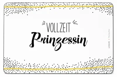 Produktbild von Frühstücksbrettchen aus Resopal - Vollzeit Prinzessin