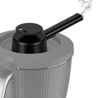 Produktbild von Dampfumleiter für Küchenmaschinen - 360° drehbar und hitzebeständig - Zubehör für Dampfauslass - Schwarz
