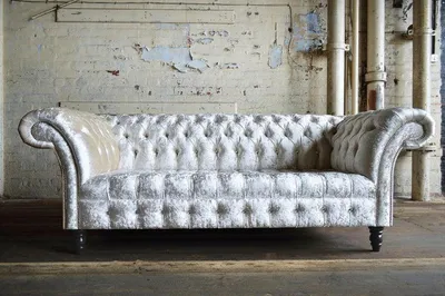 Produktbild von Chesterfield 3 Sitzer Couch Sitz Textil Stoff Leder Couchen Sofas Sofa Polster
