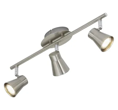 Produktbild von Briloner LED Deckenstrahler FOUR 3-flammig nickel-matt – schwenkbar, inkl. GU10 LED 3W, warmweiß