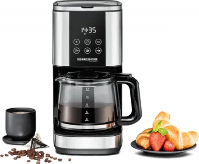 Obrázok produktu pre Rommelsbacher FKM 1000, Kávovar, 1,5 L, Mletá káva, 1000 W, Čierna, Nerezová oceľ