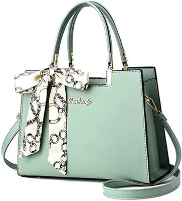 Produktbild von PolkaHome® Geräumige Damen-Tote-Handtasche, Satchel, Umhängetasche, leichter Top-Griff, Kunstleder-Crossbody-Tasche