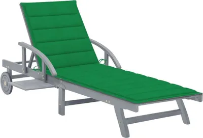 Produktbild von Sonnenliege mit Auflage Akazie Massivholz