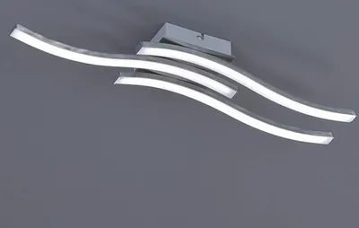 Produktbild von Reality Leuchten LED Deckenleuchte Route 3-flg., nickel matt