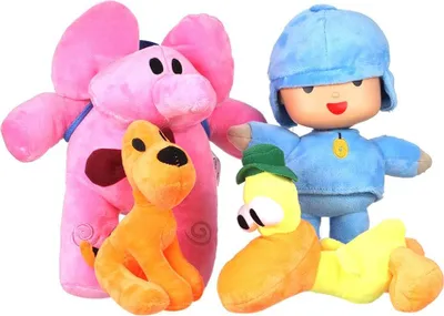 Produktbild von Pocoyo und Seine Freunde Mini Plüschfiguren Spielzeug Kuscheltiere Weiche Figur Anime Collection Spielzeug 4er-Set