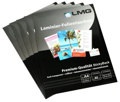 Obrázek produktu pro LMG Signaltechnologie 25 LMG Laminierfolien glänzend für A4