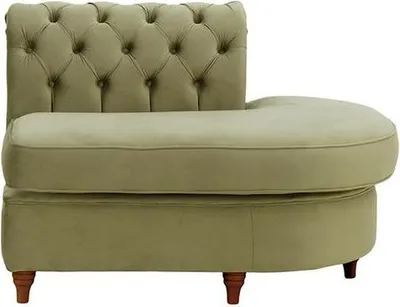 Produktbild von Chesterfield Modul - Abschlusselement rund, rechts (ECR)-Velluto 3-dark oak