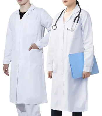 Productafbeelding van Omgoods - Laboratoriumjas voor Mannen en Vrouwen - 100% Katoen - Wit