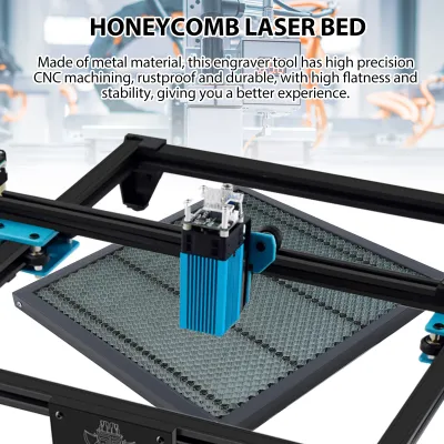 Zdjęcie produktu dla Stół roboczy Łóżko laserowe o strukturze plastra miodu 400x400mm Łóżko laserowe o strukturze plastra miodu do grawerki Akcesoria do grawerki laserowej