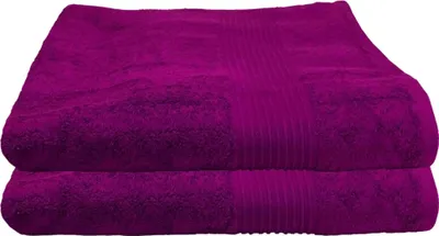Produktbild von 2er Set Julie Julsen Duschtuch 70 cm x 140 cm Lila,70x140