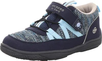 Produktbild von Dockers Kinder-Jungen-Sneaker-Slipper-Klettschuh Blau-Schwarz, Farbe:blau, EU Größe:28