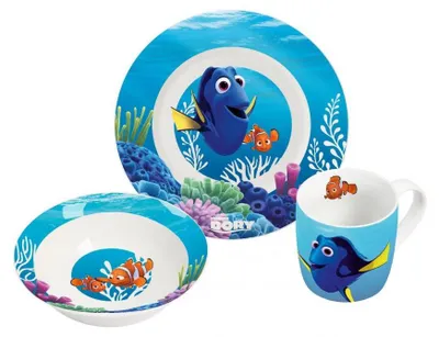 Zdjęcie produktu dla Zestaw porcelany Finding Dory 3 szt