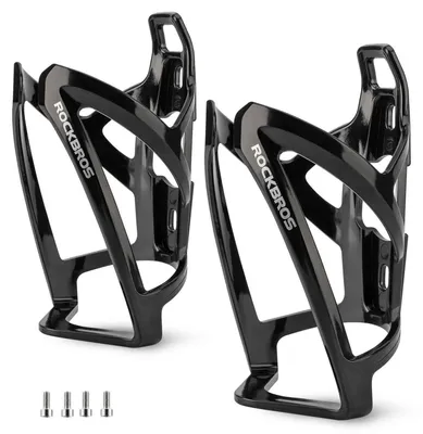 Immagine prodotto di Portabottiglie per bicicletta, portabevande, 35g, leggero, per mountain bike e bici da corsa, confezione da 2, colore nero