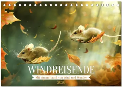 Produktbild von Windreisende (Tischkalender 2026 DIN A5 quer), CALVENDO Monatskalender