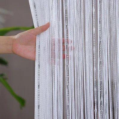 Productafbeelding van Vliegenhor – Deur gordijn – 100 x 200 cm – Parelgordijn – Vliegenhor voor deuren – Insectenwerend gordijn – Vliegenhor gordijn – Wit