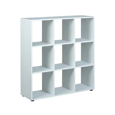 Produktbild von Cadora Regal Raumteiler, 9 Fächer weiss.