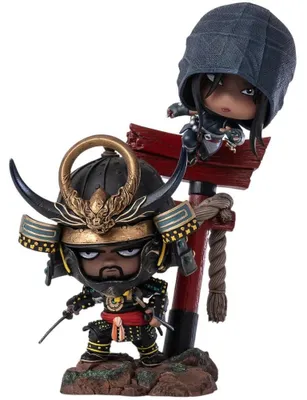 Immagine prodotto di PureArts Assassin's Creed - Figurine Qlectors di Naoe e Yasuke
