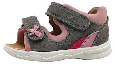 Image de Superfit Polly : Sandales de marche pour enfants, couleur grise, idéales pour les tout-petits et pour les activités de plein air