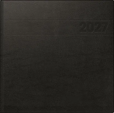 Produktbild von BRUNNEN Buchkalender Mod. 766 2027 | 210×205 mm, Kunststoff, schwarz