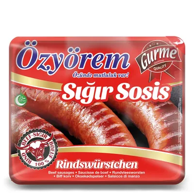 Produktbild von Özyörem Rindswürstchen – Siğır Sosis 800 g – Halal Rindswurst