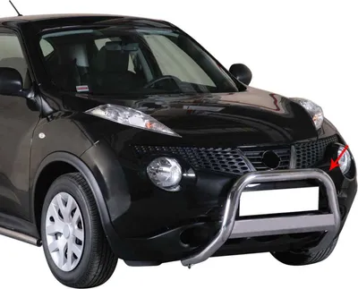 Zdjęcie produktu dla Listwa ochronna przedniego zderzaka do Nissan Juke 2010-2019 ø63 mm stalowa srebrna ochrona