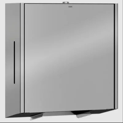 EXOS. WC-Großrollenhalter Aufputzmontage Edelstahl Oberfläche seidenmat KWC EXOS670X