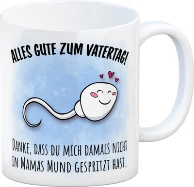 Produktbild von Danke Papa, dass du nicht Kaffeebecher zum Vatertag mit Mund Spruch