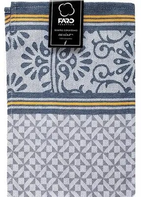 Produktbild von Küchentuch Geschirrtuch Jacquard 100% Baumwolle Carino 40x60 03 Grau Gelb