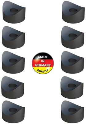 Produktbild von 10x distanzhülsen kunststoff M5 x 14mm schrauberund unterlegscheiben rohr schraube schwarz Satteldistanzstücke