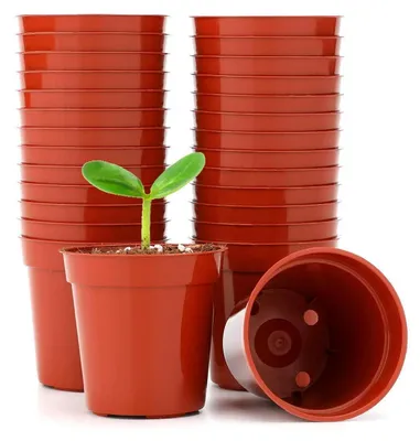 Obrázek produktu pro Pěstební květináče z plastu, 5,4 cm, keramická barva, sada 50 kusů