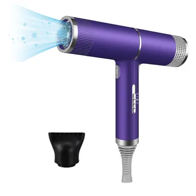 Produktbild von Haartrockner, mit warm/kaltem Knopf, schnell trocknend, 1000W, geräuscharm, 2 Temperaturen, 3 Geschwindigkeiten, professioneller Föhn