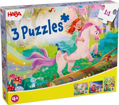 Produktbild von 24, 35, 48 Teile HABA Kinder Puzzle Zauberträume 2013401001