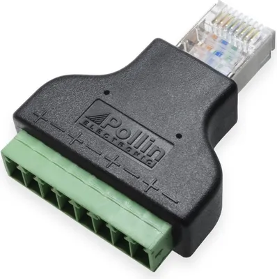 Image de Connecteur, RJ45, bornier, fiche