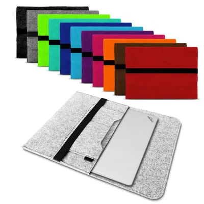 Produktbild von Schutzhülle für CHUWI HeroBook Pro 14.1 Sleeve Hülle Tasche Filz Notebook Cover, Farben:Hell Grau