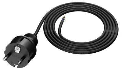 Imagen del producto de Cable de conexión de 1,5 metros con conector recto, 250 V, 16 A, 3 x 1 mm², IP44, H05VV-F, PP-40H, color , modelo W-98370