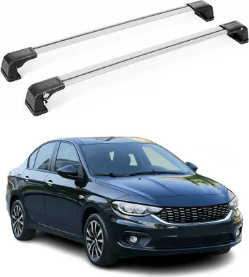 Produktbild von Dachträger Grundtäger für Fiat Tipo Limo 2015-2025 75kg Aluminium Silber 2 tlg